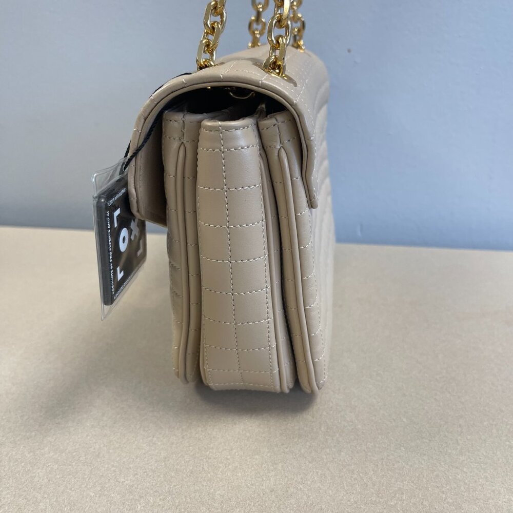 CELINE C Chain Quilted Calfskin Leather Shoulder Bag - Nude - Preowned - Picture 8 of 16